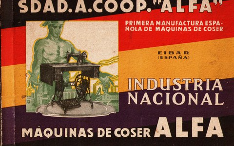 máscara jurado psicología Máquinas de coser Alfa - Industria Nacional — Museo de la Industria Armera